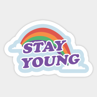 stay young Sticker